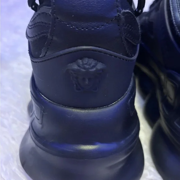 Versace Black Athletic Shoes